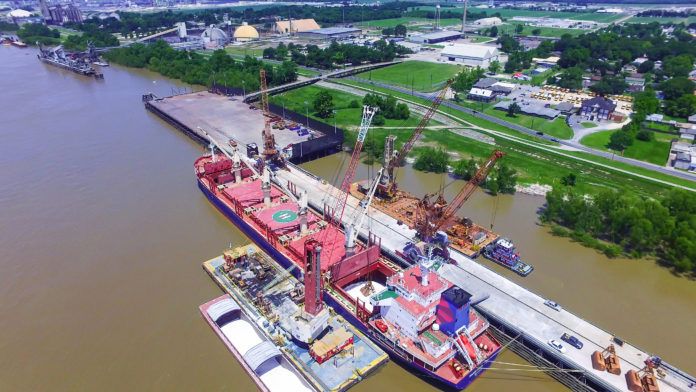 In April, the Port of South Louisiana commemorated the 25th anniversary of operations of its transshipment center, Globalplex Intermodal Terminal